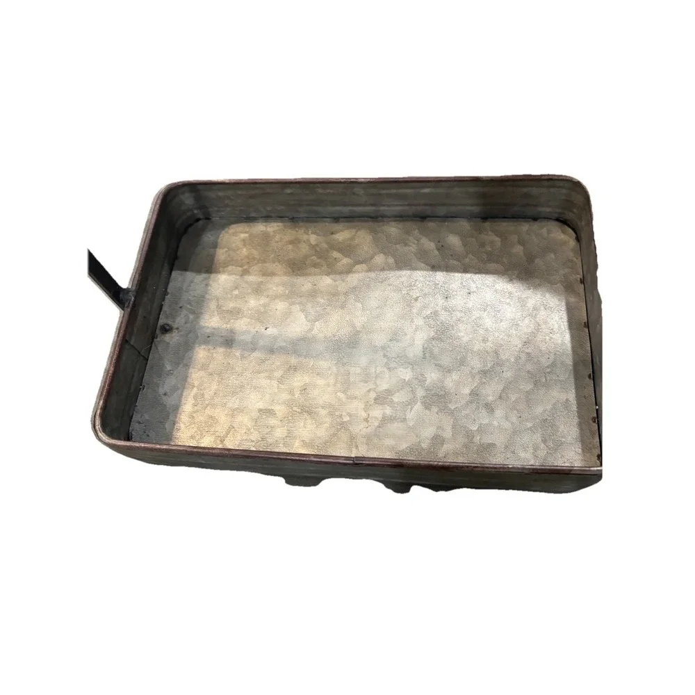 Farmhouse Coffee Cup Mug Rack Holder with Tray Organizer Hooks Storage Kitchen - Picture 4 of 6